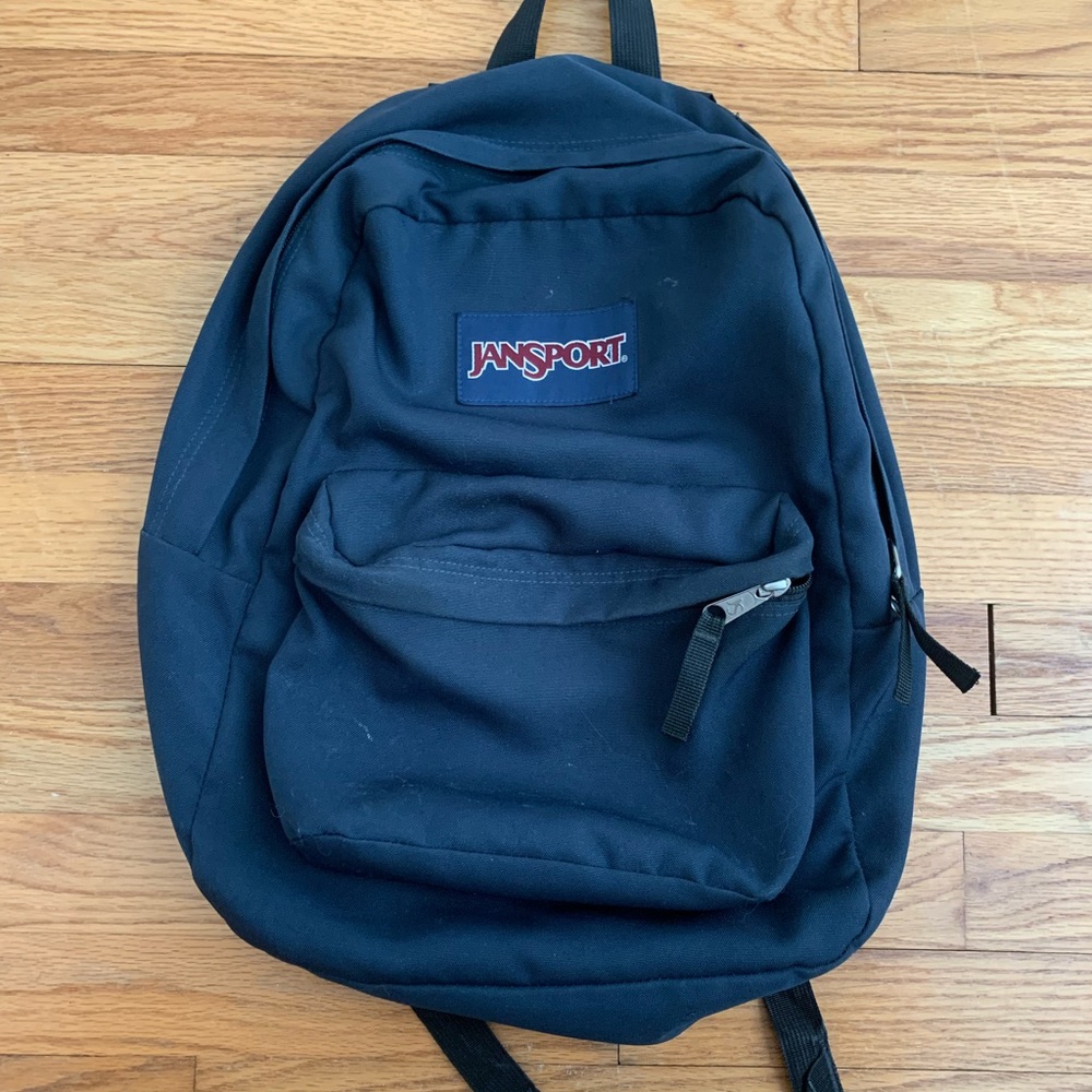 Navy Jansport Backpack